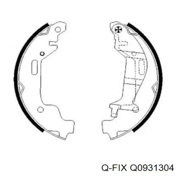 Купити Q0931304 Q-fix Задні колодки