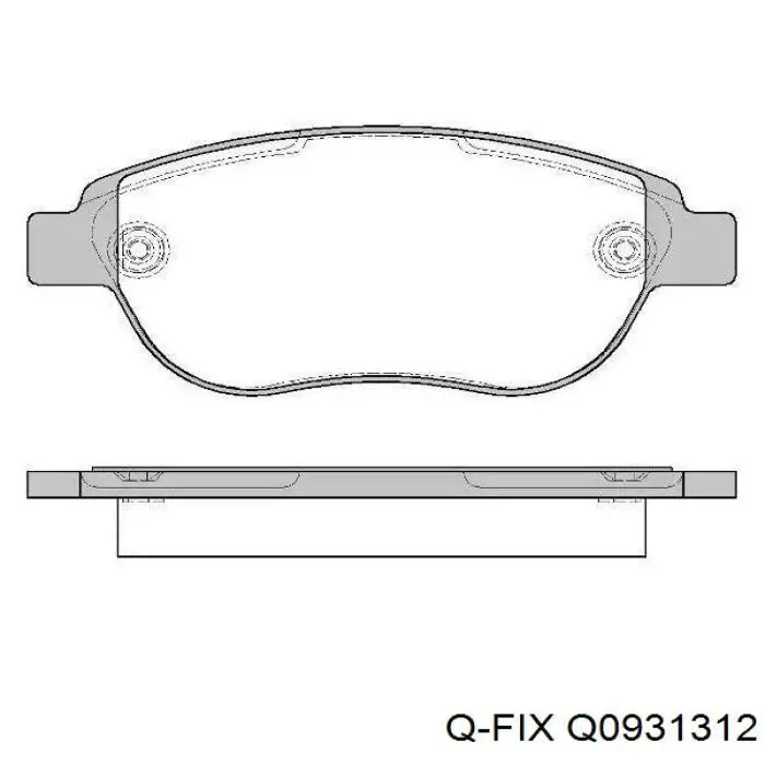 Передні тормозні колодки Q0931312 Q-fix