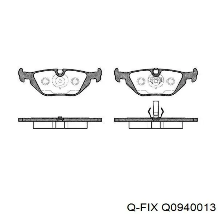 Ремкомплект супорту гальмівного переднього Q-fix Q0940013 ціна, від 5.71 USD