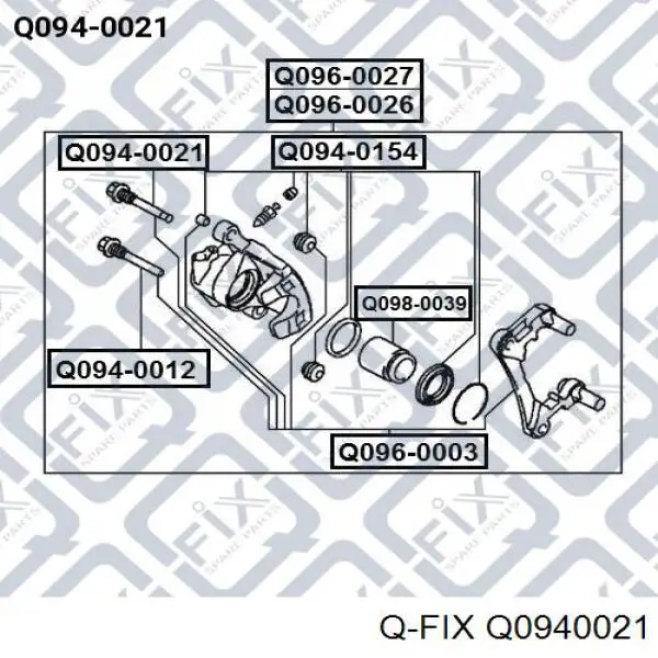 Купити Q0940021 Q-fix Направляюча супорту заднього
