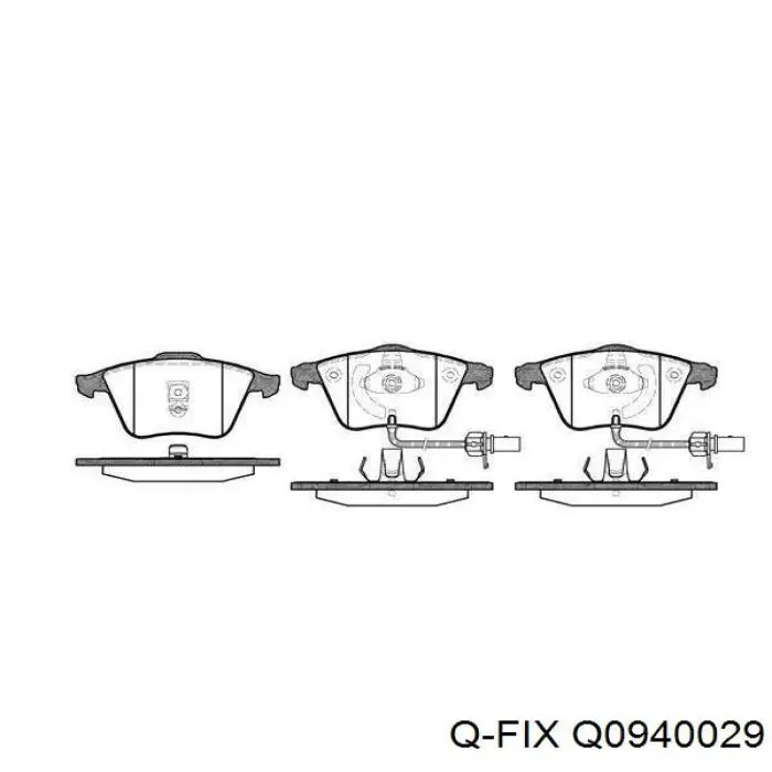 Купити Q0940029 Q-fix Направляюча супорту заднього, нижня