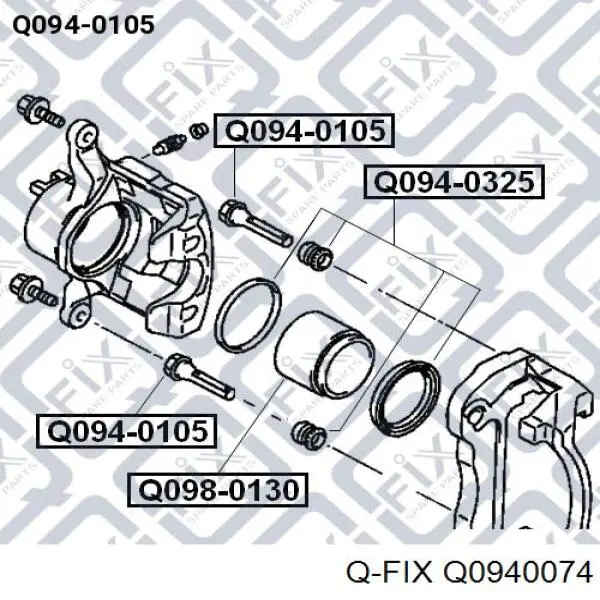 Болт кріплення супорта Q-fix Q0940074 ціна, від 5.76 USD
