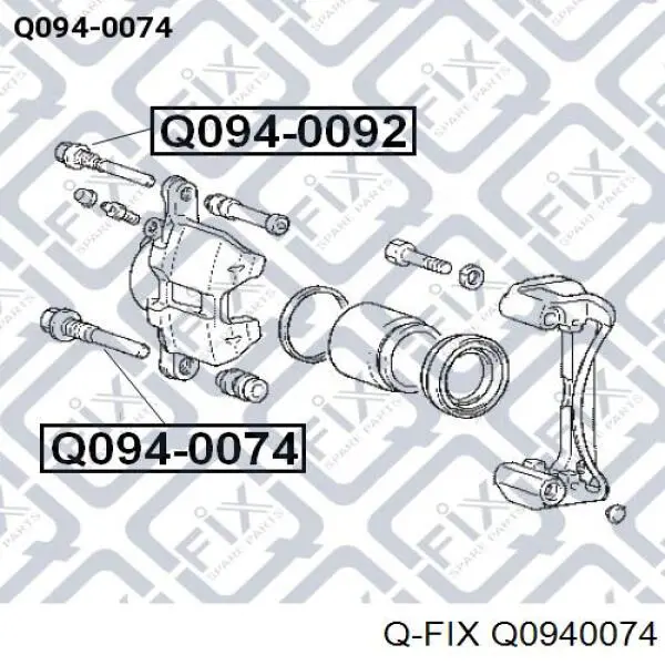 Болт гальмівного супорту Q0940074 Q-fix