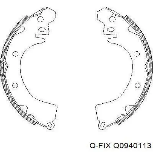 Пильник направляючої супортугальмівного, переднього Q0940113 Q-fix
