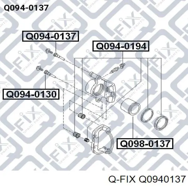 Купити Q0940137 Q-fix Направляюча супорту переднього