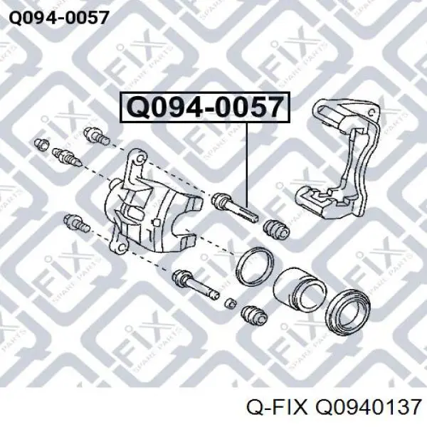 Q0940137 Q-fix Втулка напрямна гальмівного супорта