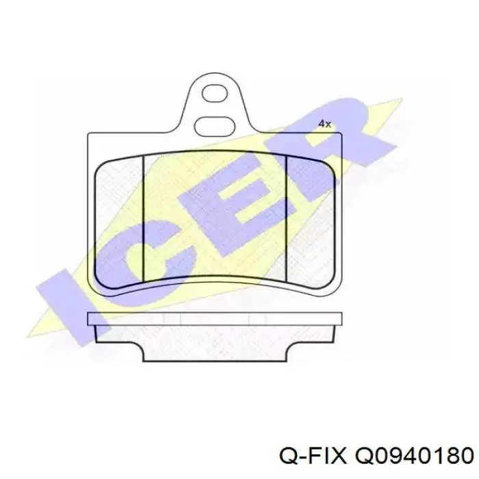 Купити Q0940180 Q-fix Супорт гальмівного, заднього