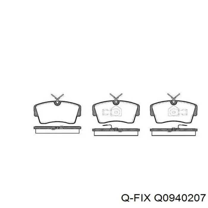 Ремкомплект супорту гальмівного переднього Q-fix Q0940207 ціна, від 5.64 USD