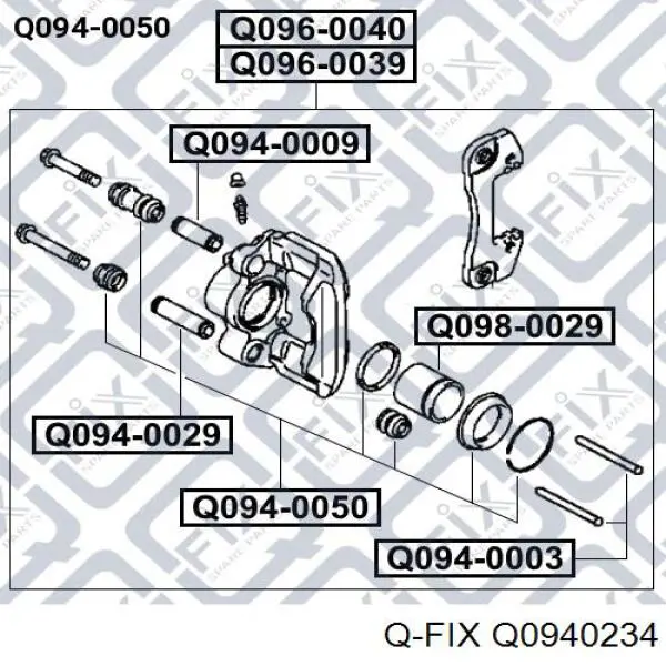 Q0940234 Q-fix Ремкомплект гальмівної системи