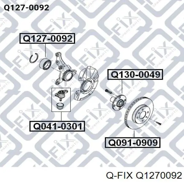 Підшипник маточини передньої Q1270092 Q-fix