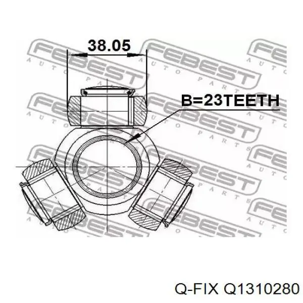 ШРУС внутрішній, передній, лівий Q-fix Q1310280