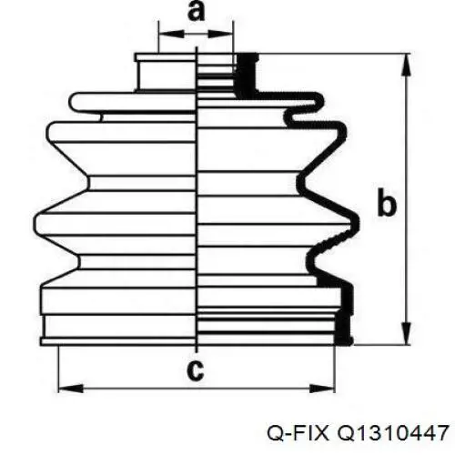 ШРУС зовнішній передній Q1310447 Q-fix