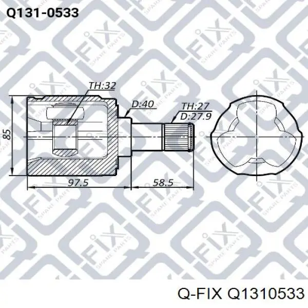 Граната внутрішня ліва Q1310533 Q-fix