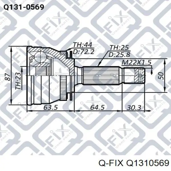 Граната колісна Q-fix Q1310569 ціна, від 29.05 USD