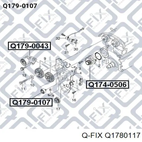 Натяжний ролик Q1780117 Q-fix