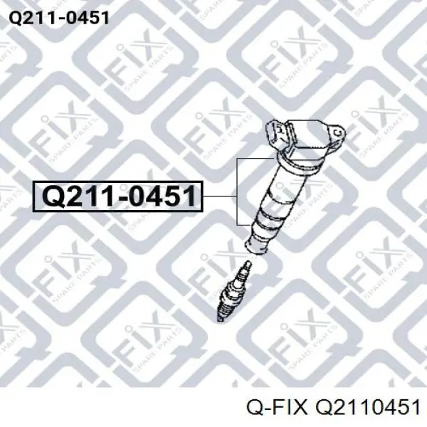 Накінечник свічки запалювання Q2110451 Q-fix