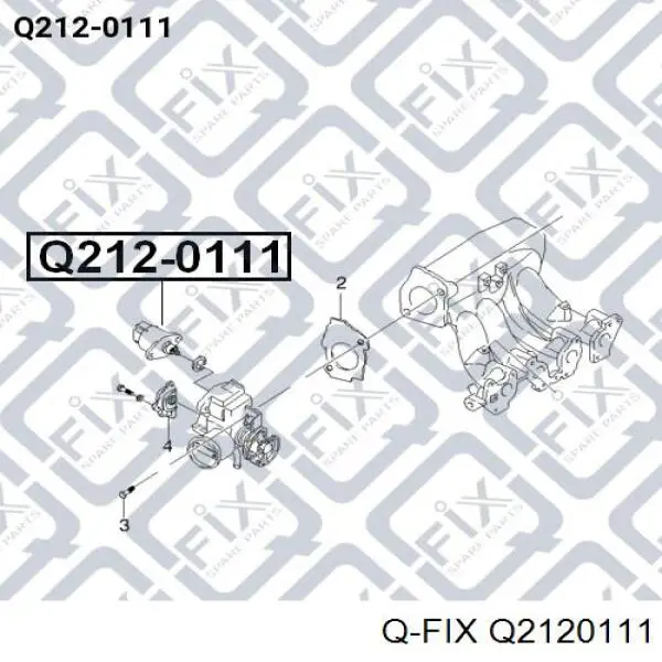 Купити Q2120111 Q-fix Клапан / регулятор холостого ходу