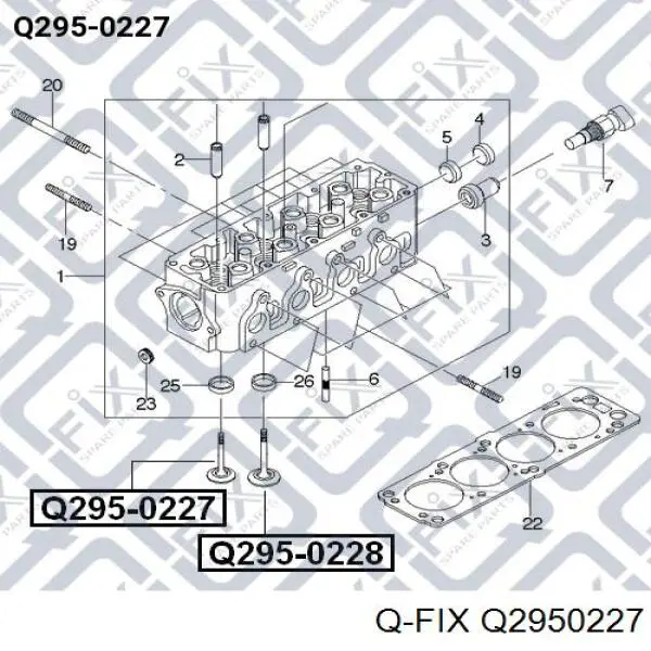 Q2950227 Q-fix Випускний клапан двигуна