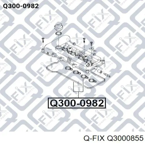 Q3000855 Q-fix Прокладка кришки клапанної 
