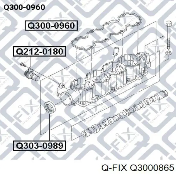 Прокладка клапанної кришки двигуна Q3000865 Q-fix