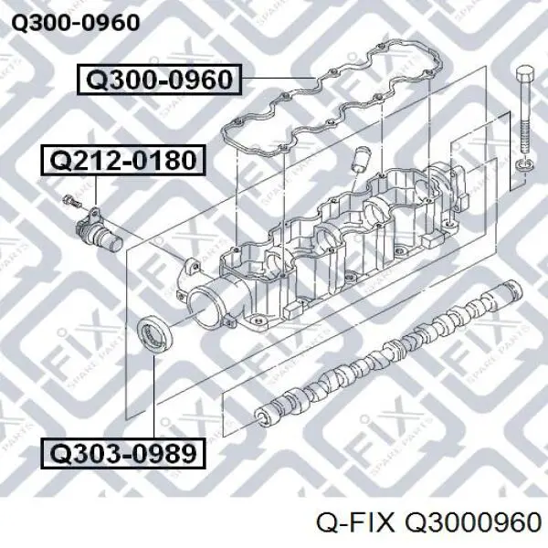Прокладка клапанної кришки двигуна Q-fix Q3000960 ціна, від 3.38 USD
