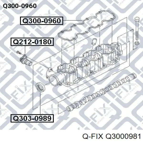 Прокладка клапанної кришки двигуна Q3000981 Q-fix