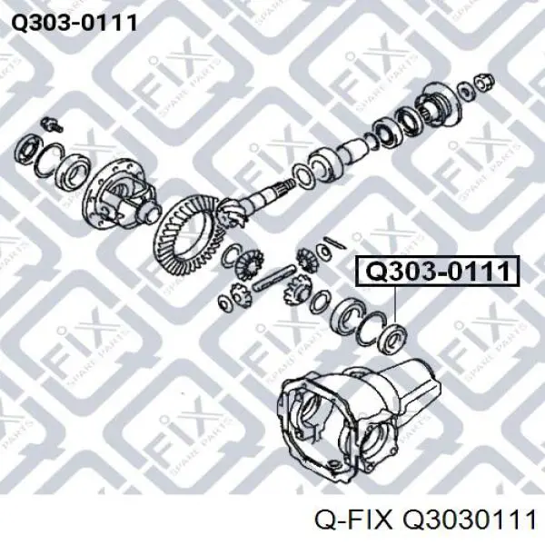 Q3030111 Q-fix Сальник переднього моста