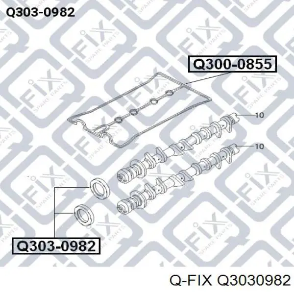 Сальник распредвала двигуна, передній Q3030982 Q-fix