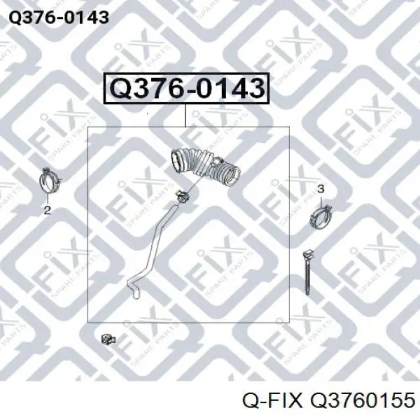 Купити Q3760155 Q-fix Шланг для видалення повітря