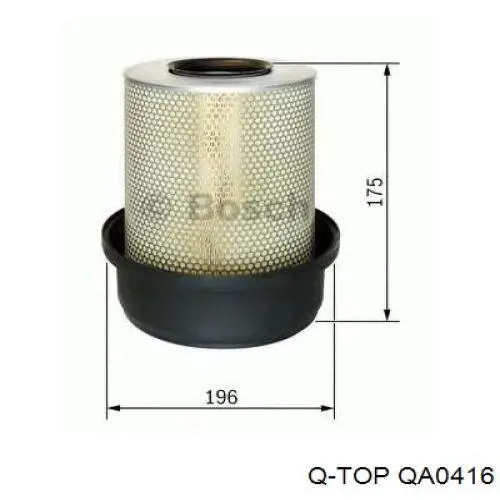 QA0416 Q-top Повітряний фільтр двигуна