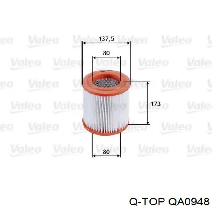 Купити QA0948 Q-top Автомобільний фільтр повітря