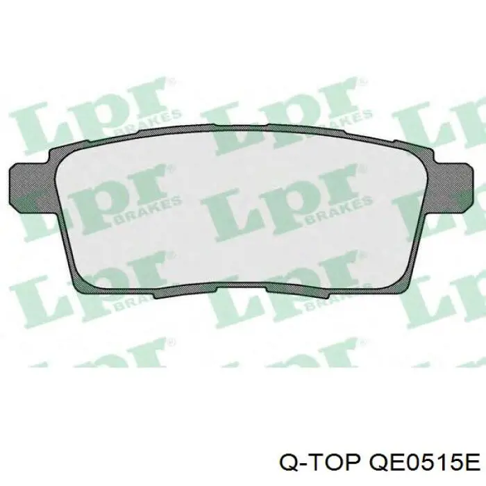 Задні гальмівні колодки QE0515E Q-top