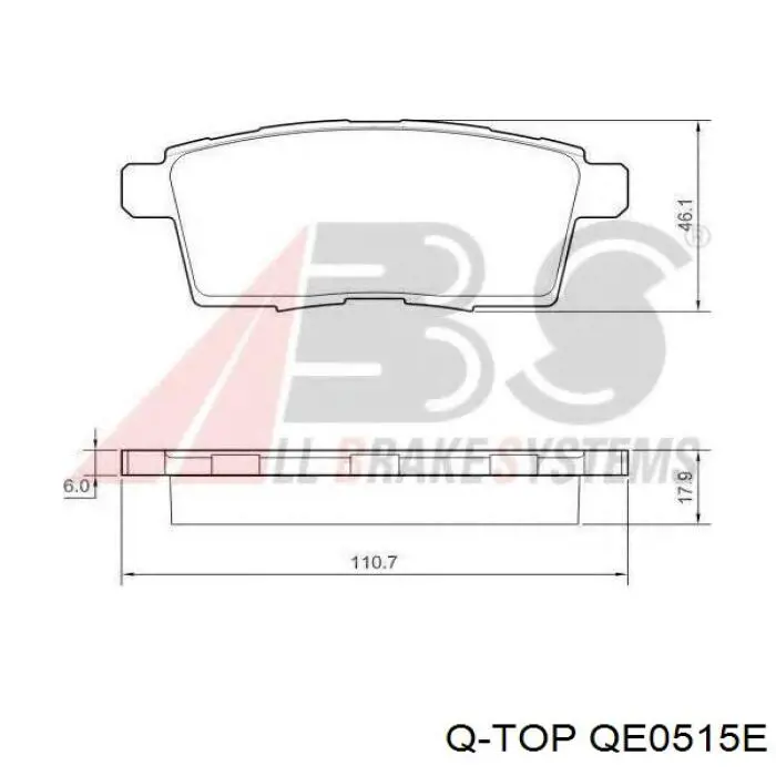 Задні дискові колодки Tashiko BTS5295