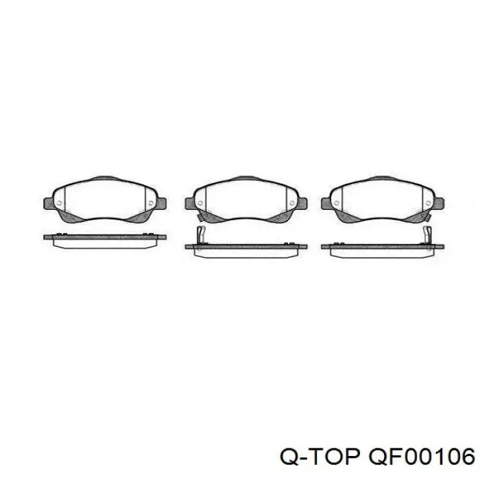 Передні тормозні колодки QF00106 Q-top