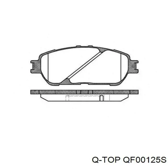 Купити QF00125S Q-top Колодки гальмівні передні, дискові