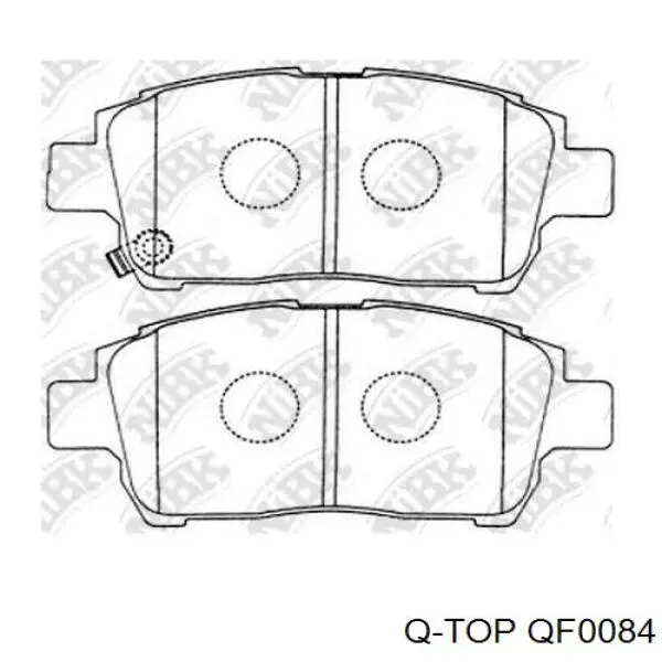 QF0084 Q-top колодки гальмівні передні, дискові