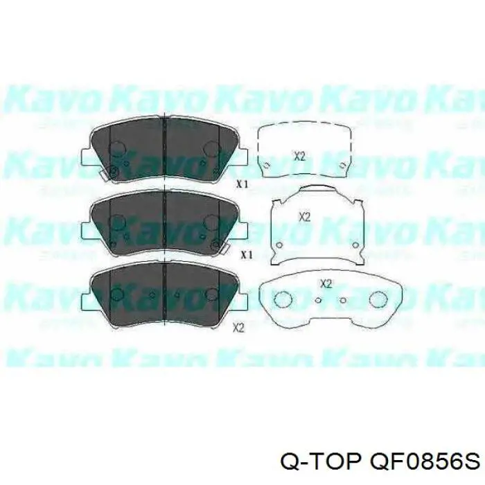 Купити QF0856S Q-top Колодки гальмівні передні, дискові