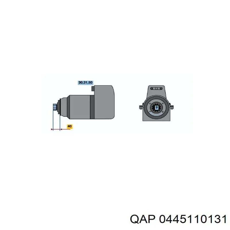 Купити 0445110131 QAP Форсунка дизельна в зборі, розпилювач + тримач