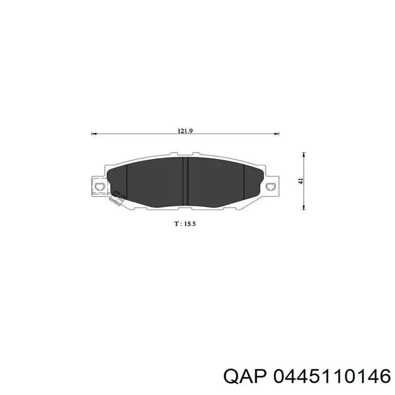 Форсунка вприску палива 0445110146 QAP