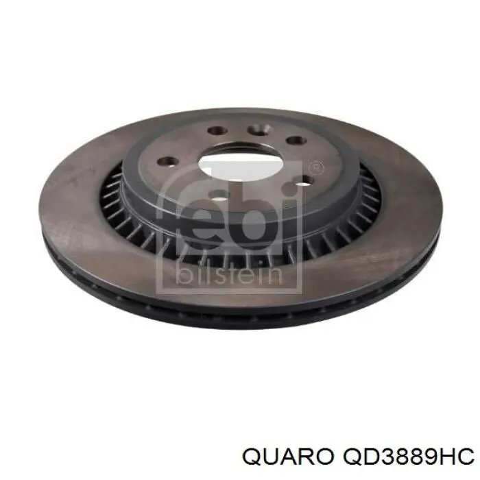 Диск гальмівний передній Quaro QD3889HC