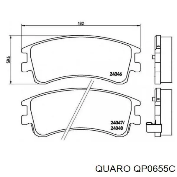 Купити QP0655C Quaro Колодки гальмівні передні, дискові