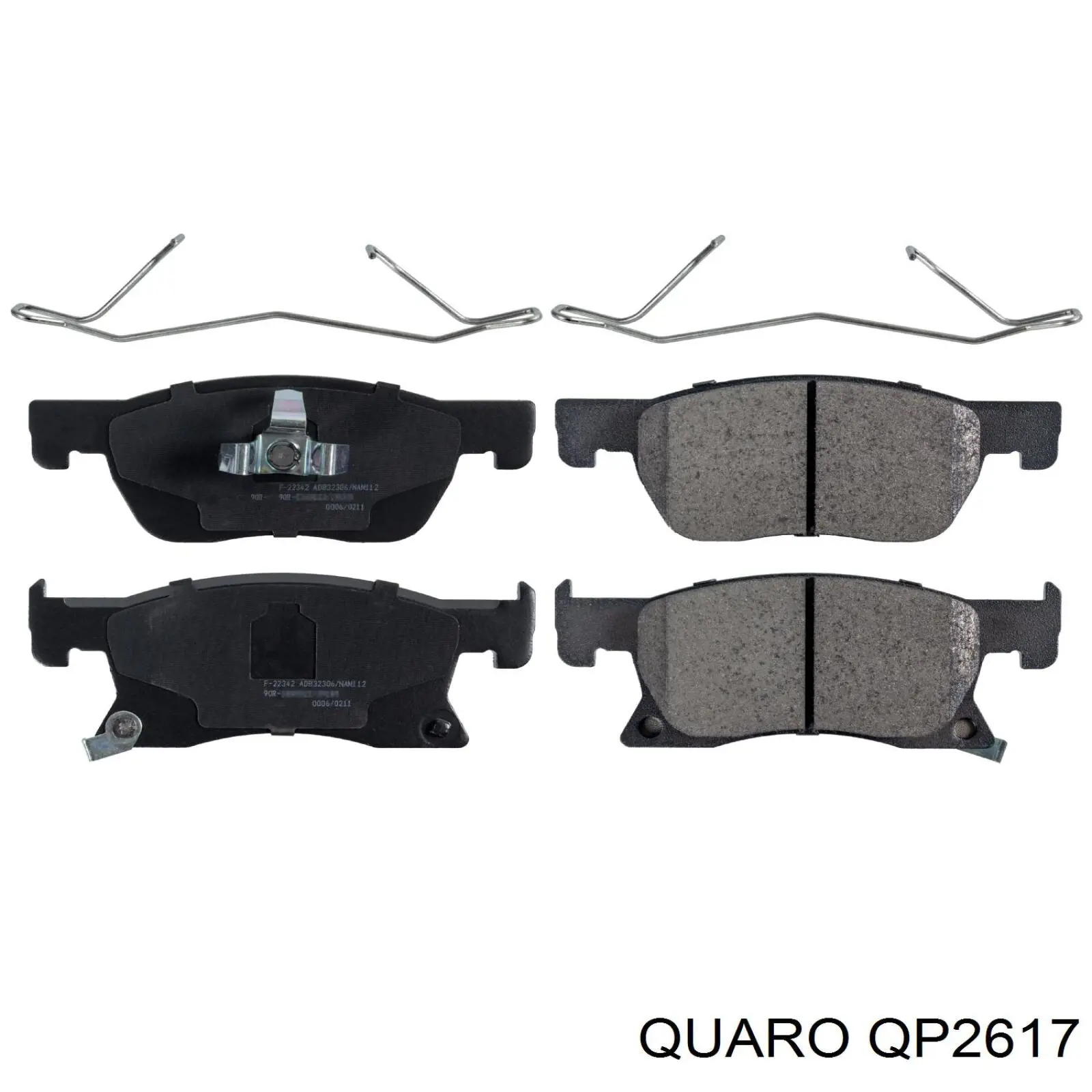 Гальмівні колодки Quaro QP2617 ціна, від 33.25 USD