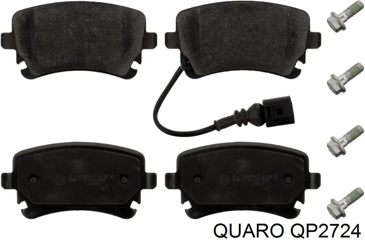 Задні гальмівні колодки Quaro QP2724 ціна, від 24.84 USD