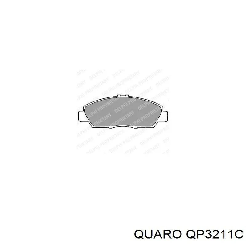 Колодки гальмівні передні, дискові QP3211C Quaro