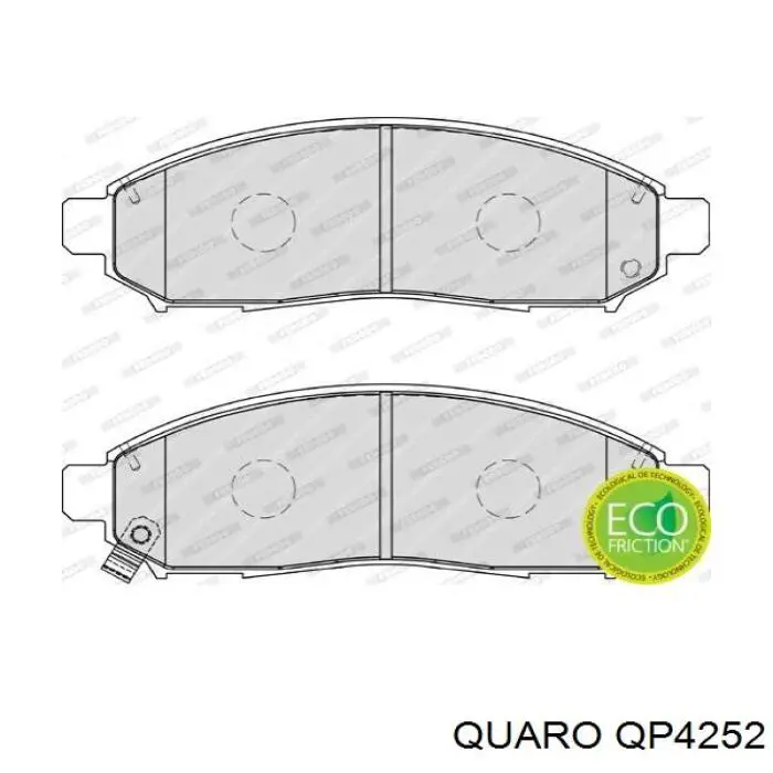 Гальмівні колодки Quaro QP4252 ціна, від 24.40 USD
