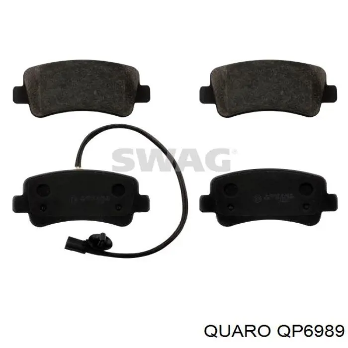 Купити QP6989 Quaro Колодки гальмівні передні, дискові