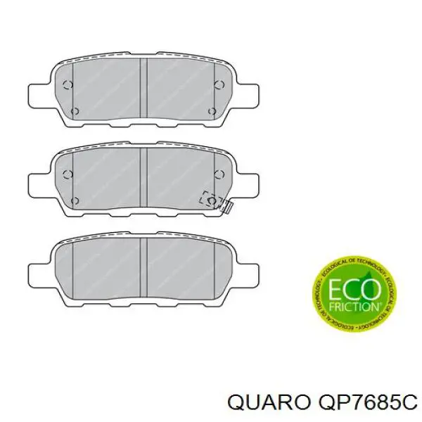 Задні гальмівні колодки Quaro QP7685C ціна, від 23.05 USD