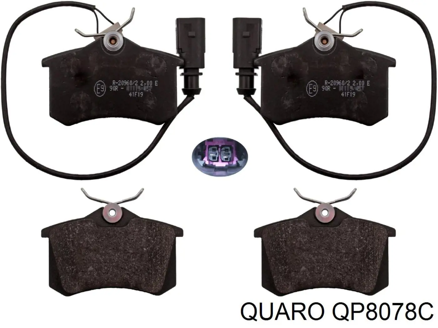 Задні гальмівні колодки Quaro QP8078C ціна, від 14.11 USD
