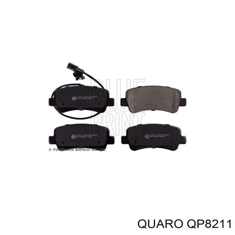 QP8211 Quaro Колодки гальмівні задні, дискові