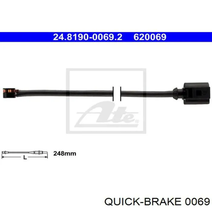 Купити 0069 Quick Brake Штуцер прокачування супорту гальмівного, переднього